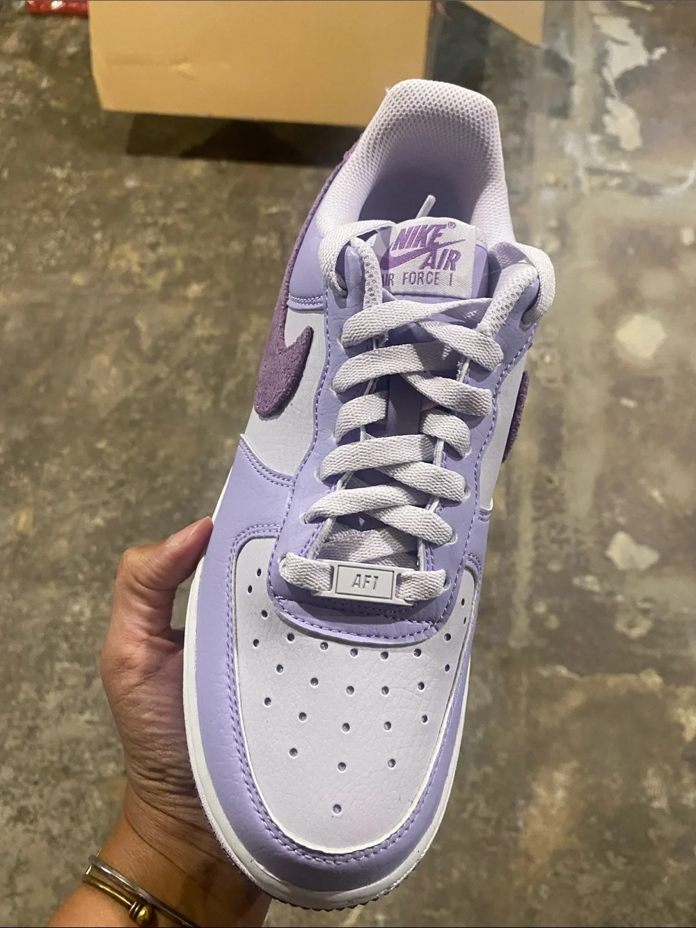 Nike Air Force 1 Low — Light Lavender & Deep Purple Women’s Sneakers